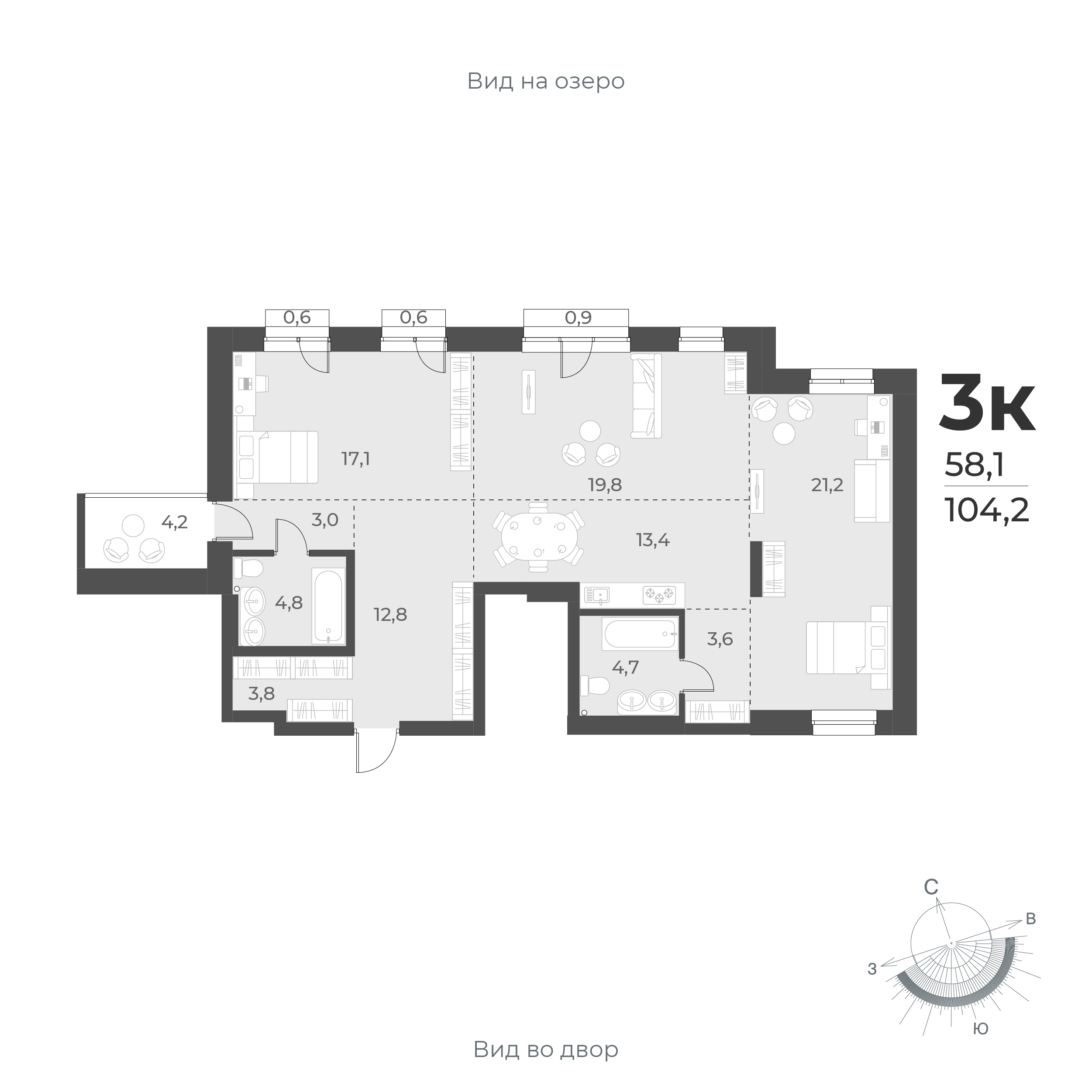  104.2 м² Новелла