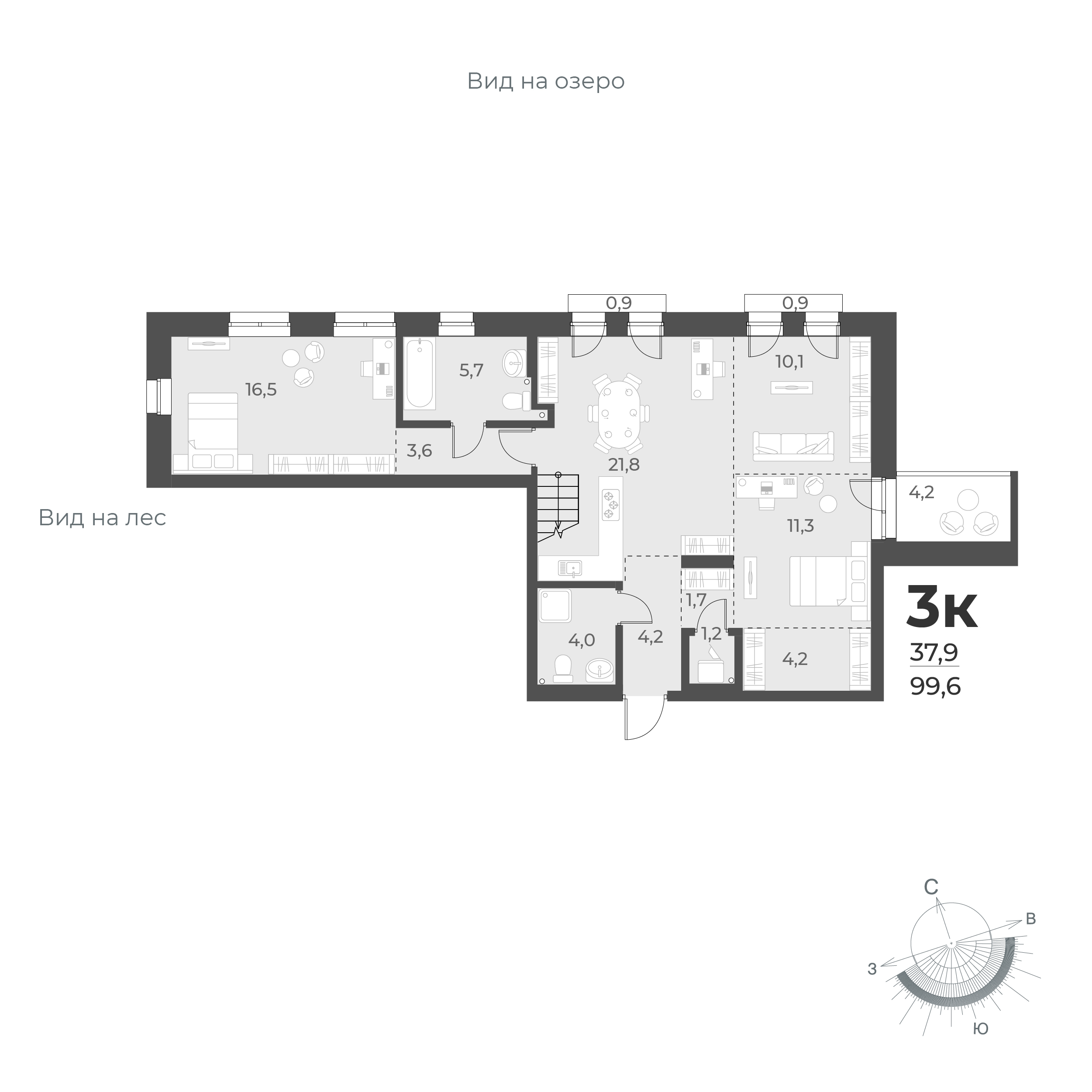  99.6 м² Новелла