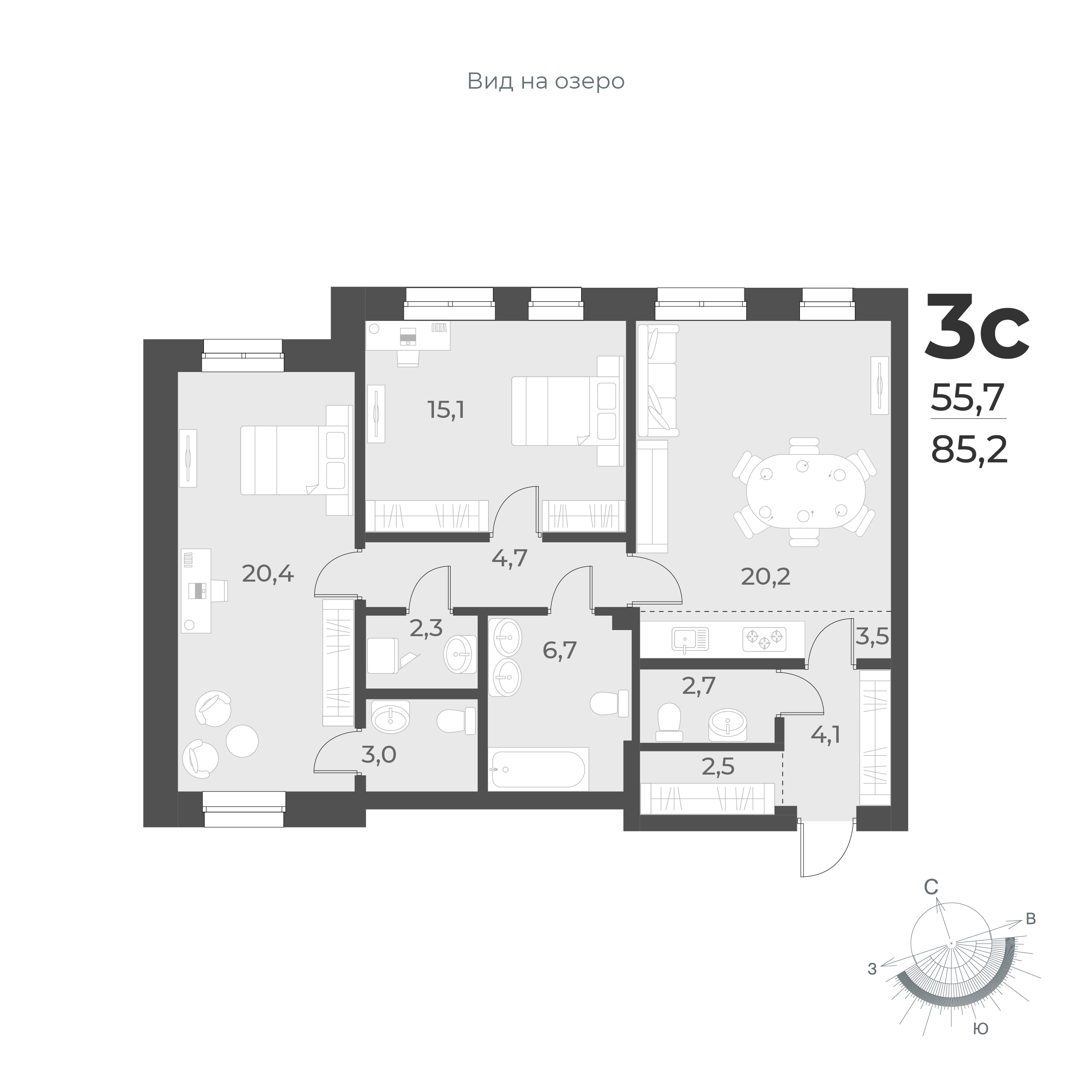  85.2 м² Новелла