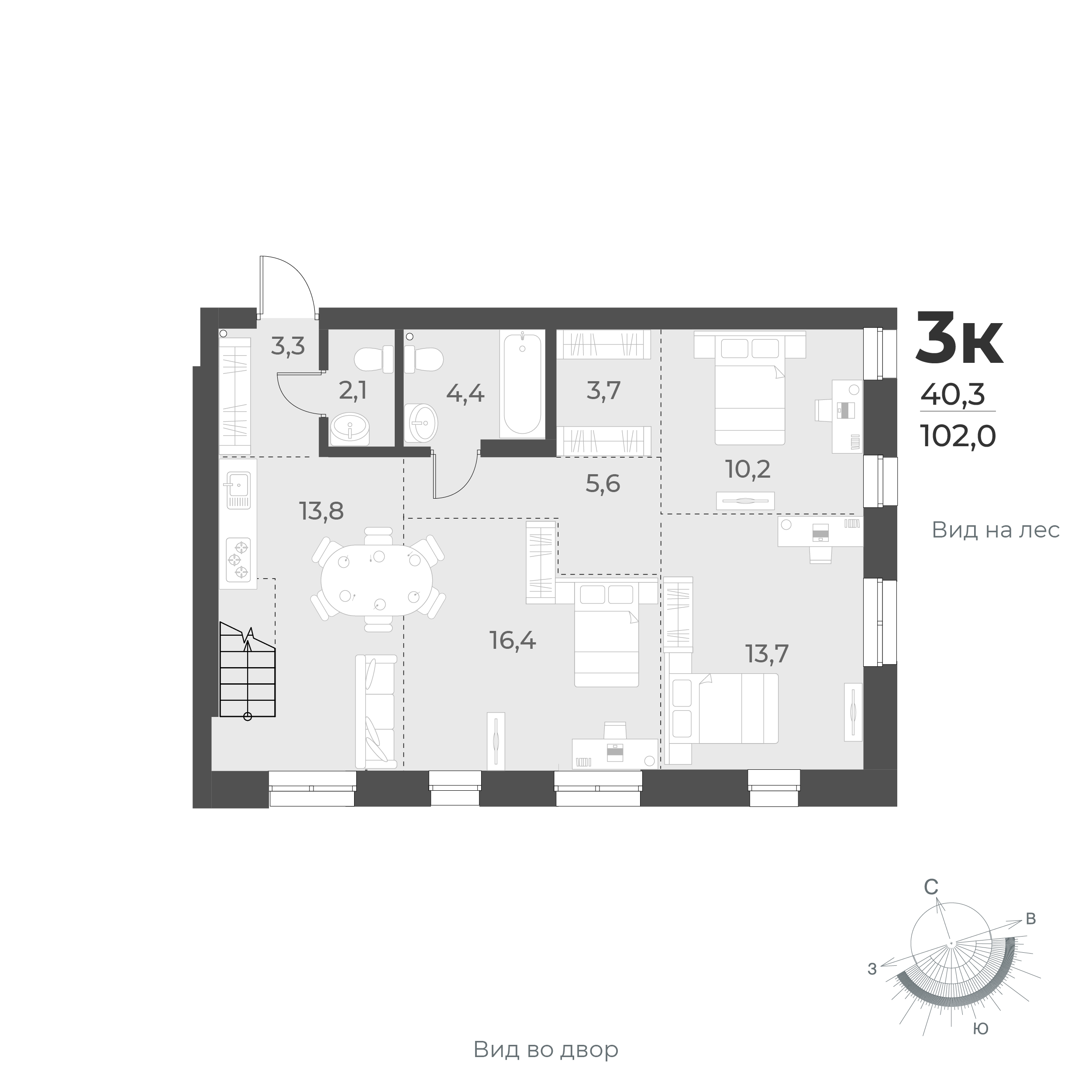  102 м² Новелла
