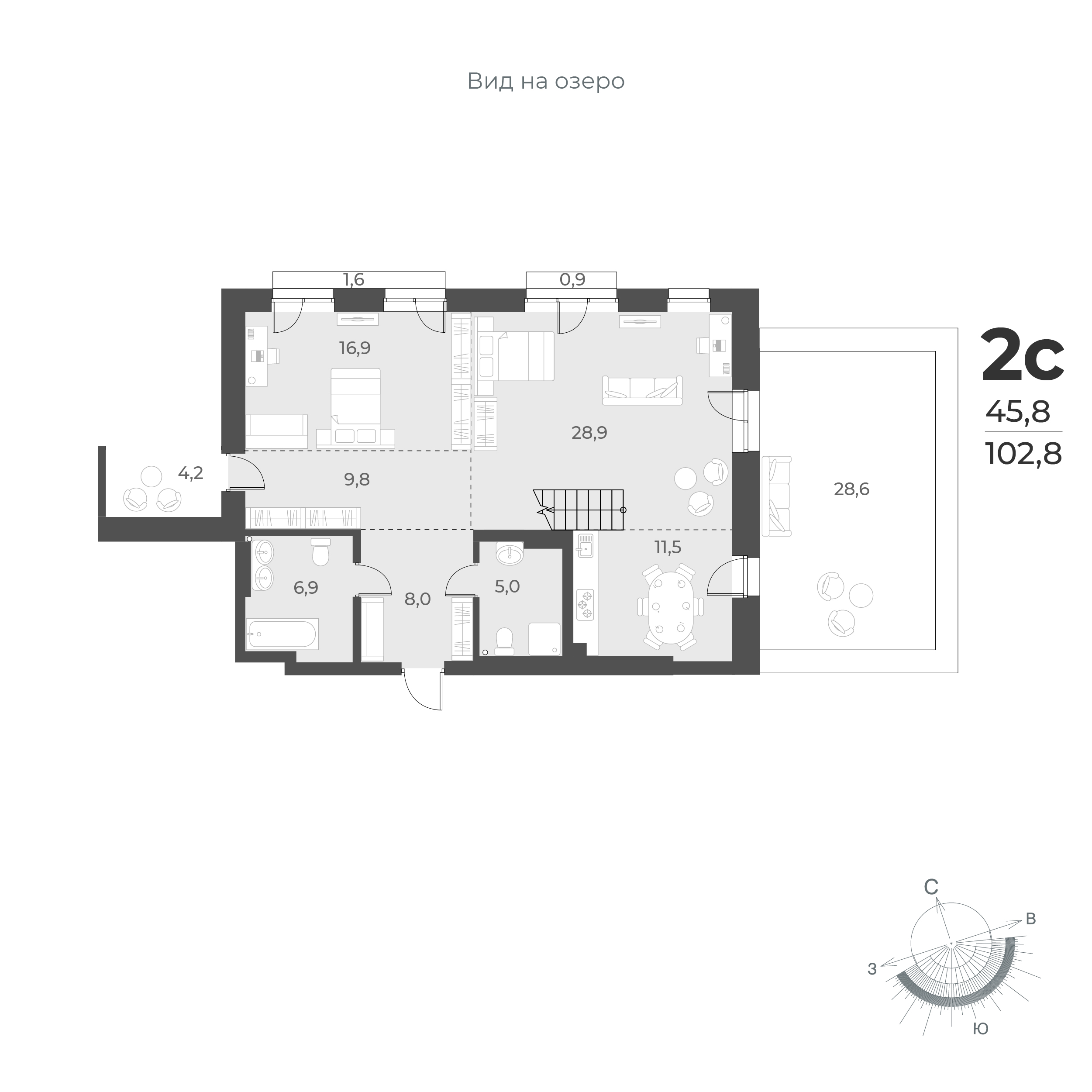  102.8 м² Новелла