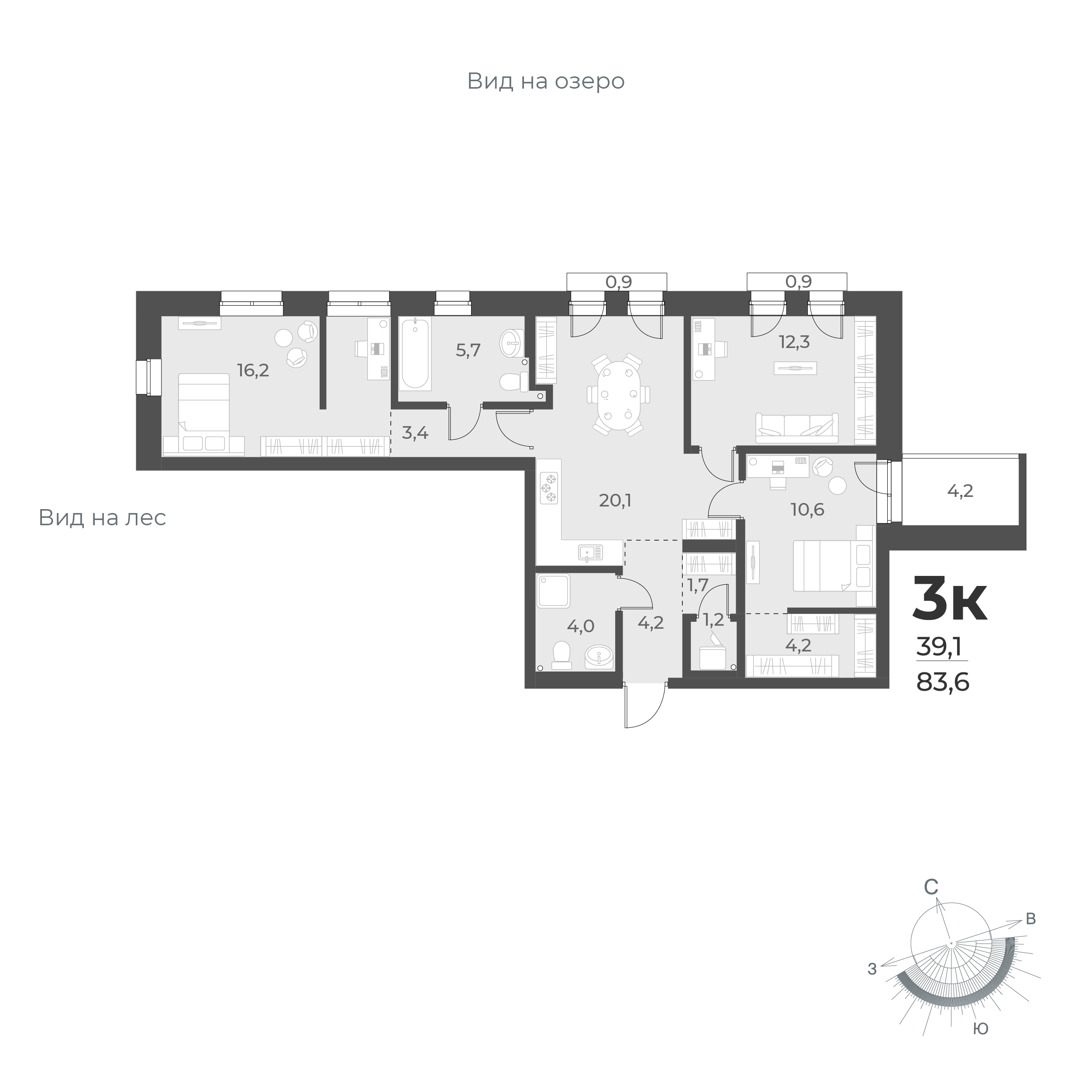  83.6 м² Новелла
