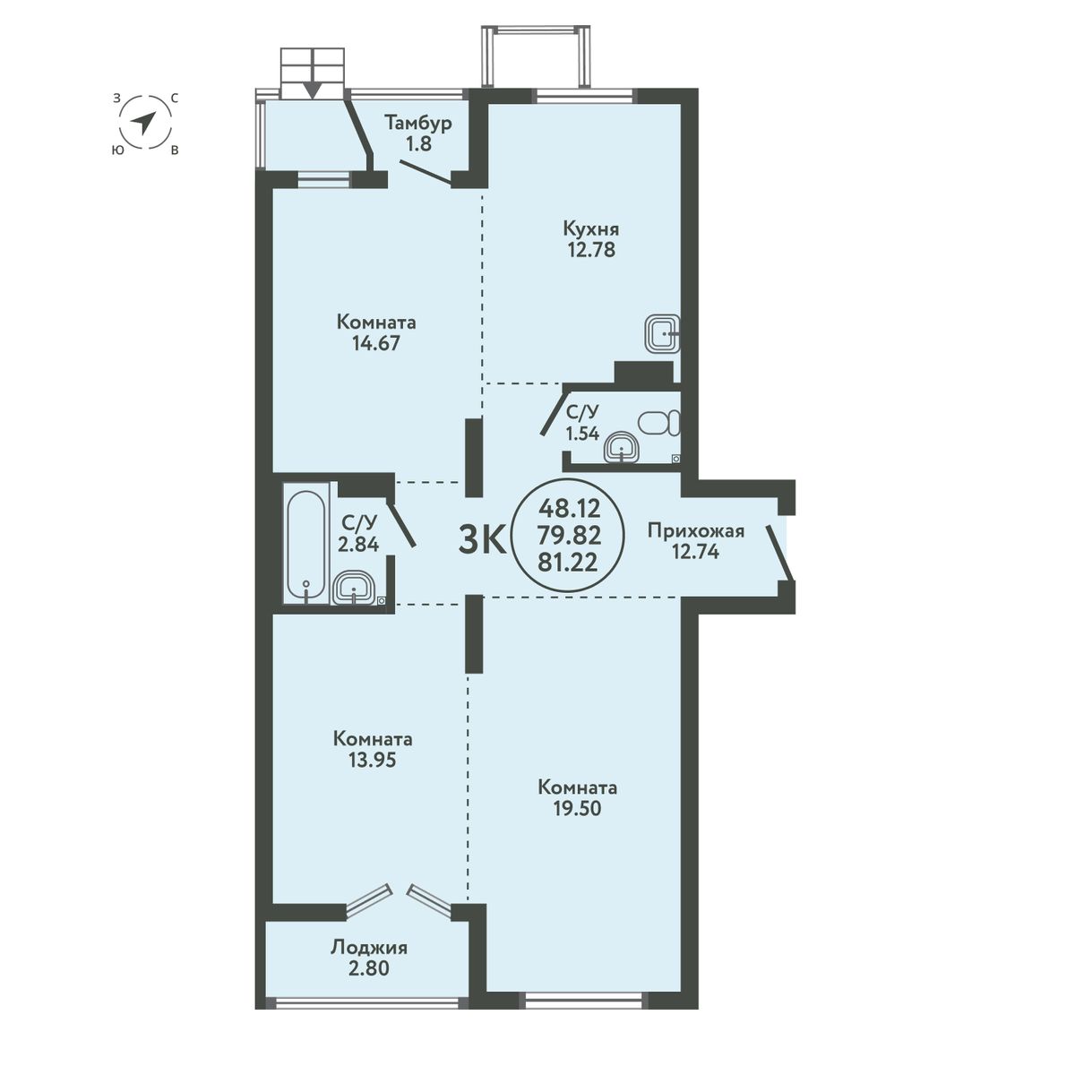  83.22 м² Экополис