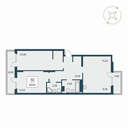  81.5 м² Расцветай на Обской