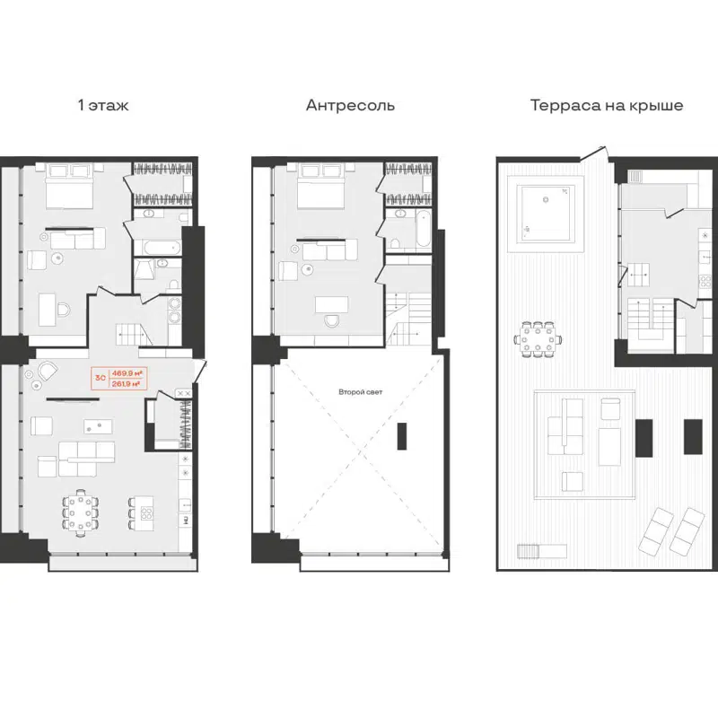 Студия 261.9 м² Freedom
