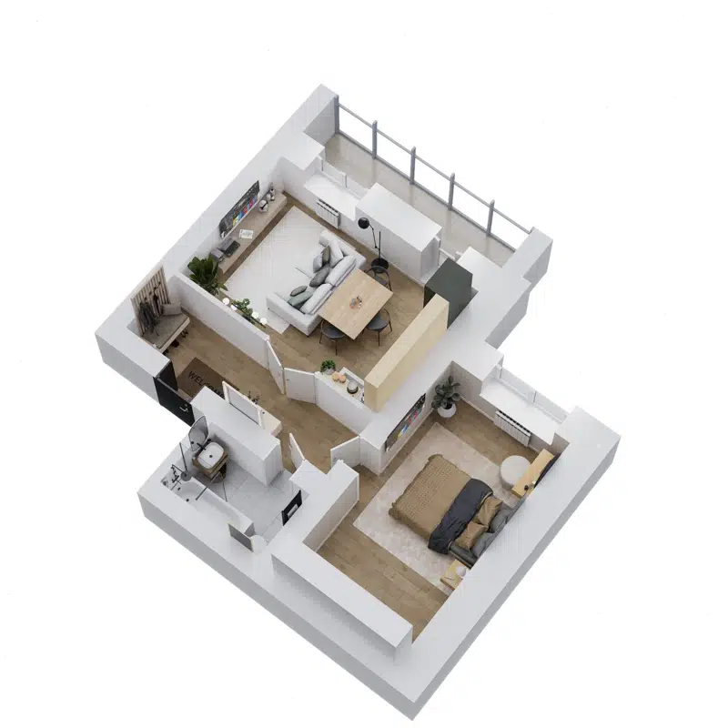 2-комнатная квартира 50 м² Дивногорский