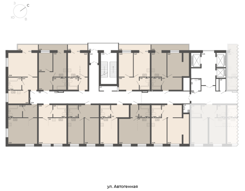 1-комнатные апартаменты 50.8 м² Nova apart