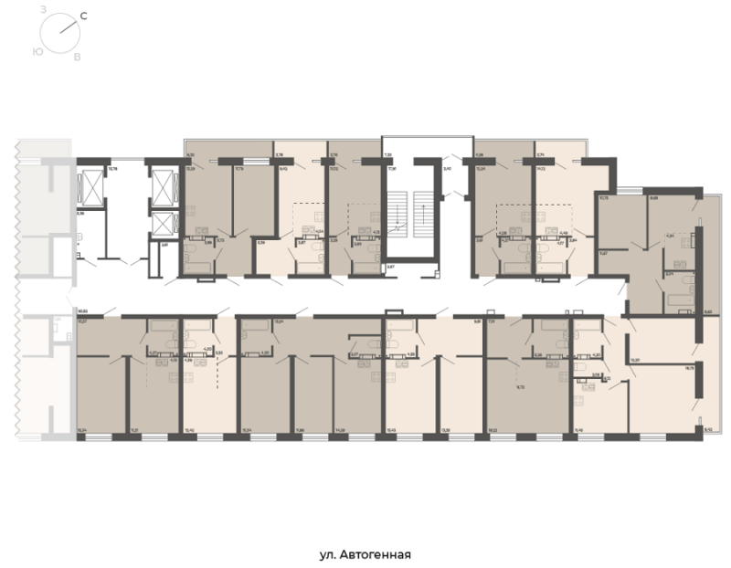 2-комнатные апартаменты 48.7 м² Nova apart