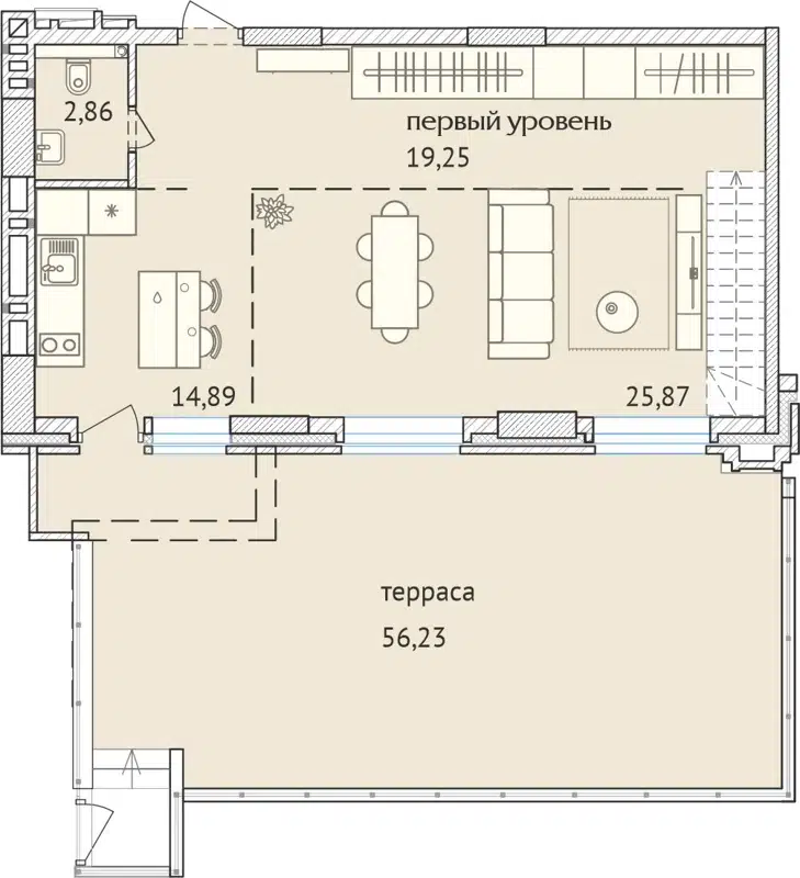 3-комнатная квартира 180.6 м² Заельцовский New