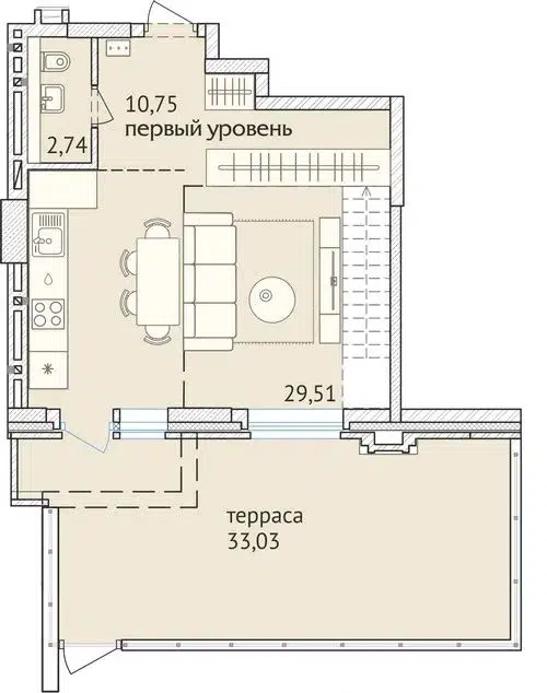 4-комнатная квартира 167.4 м² Заельцовский New