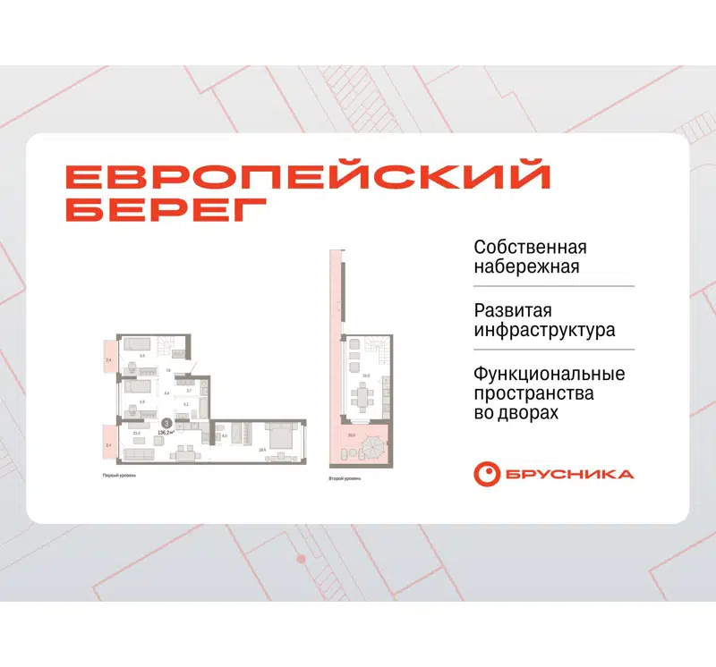  136.2 м² Европейский берег