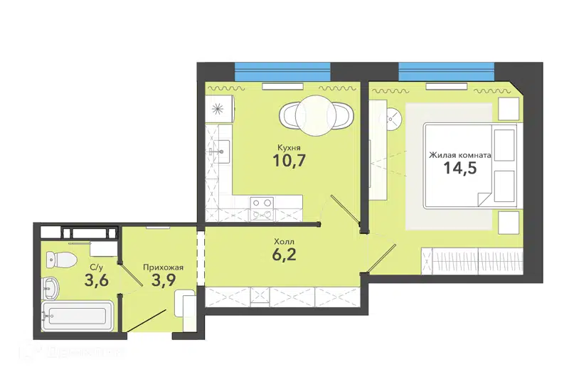 39 м² Чистая слобода