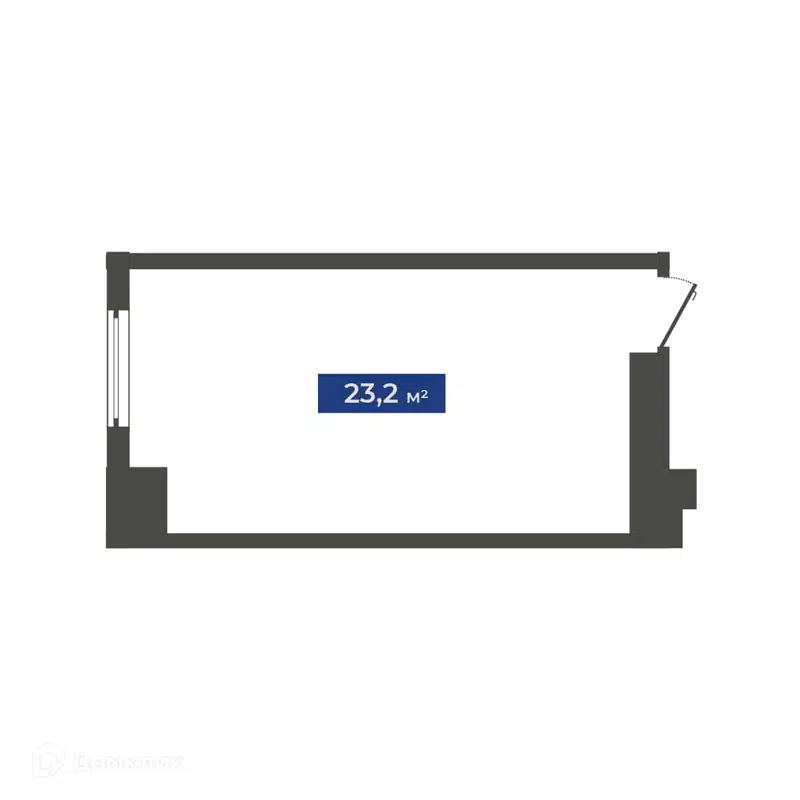 Студия 23.2 м² Freedom