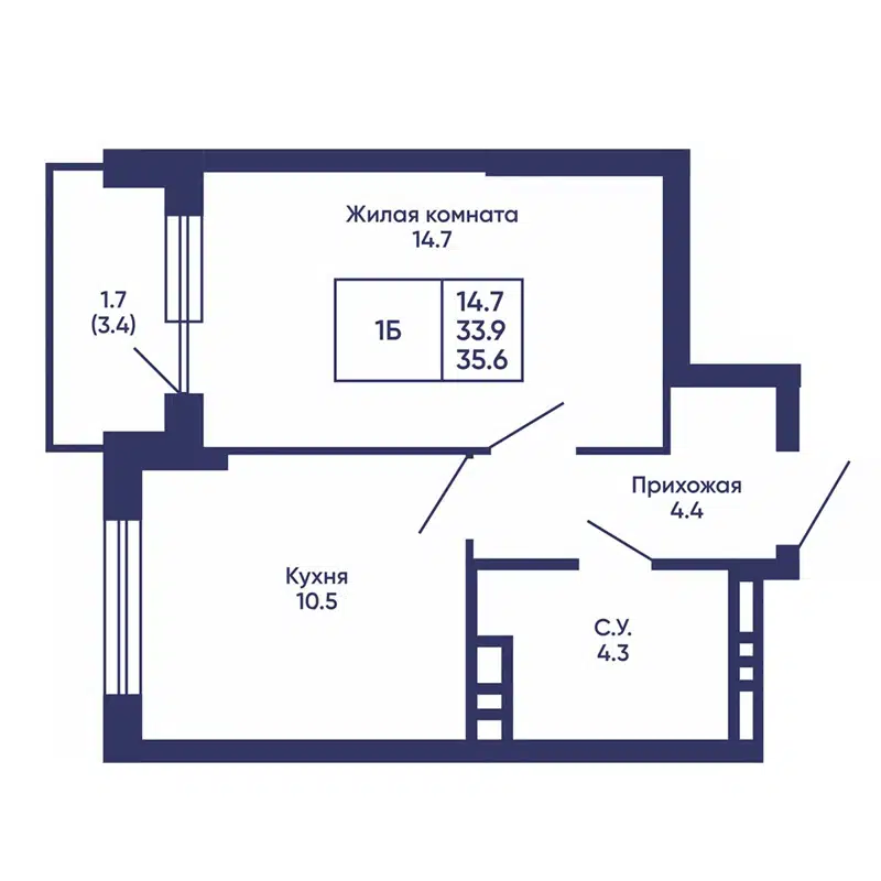  35.6 м² Сподвижники