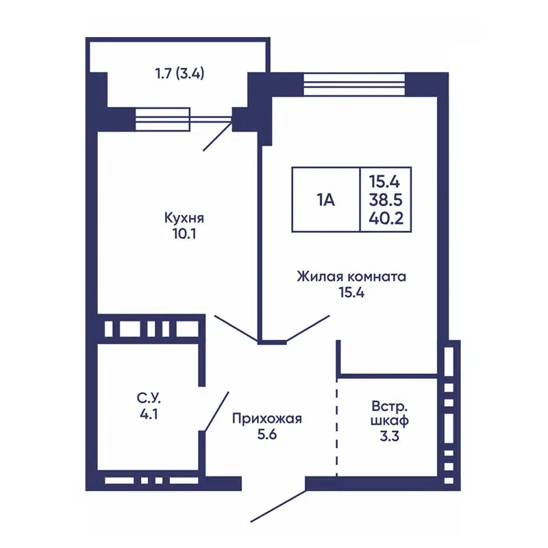  40.2 м² Сподвижники