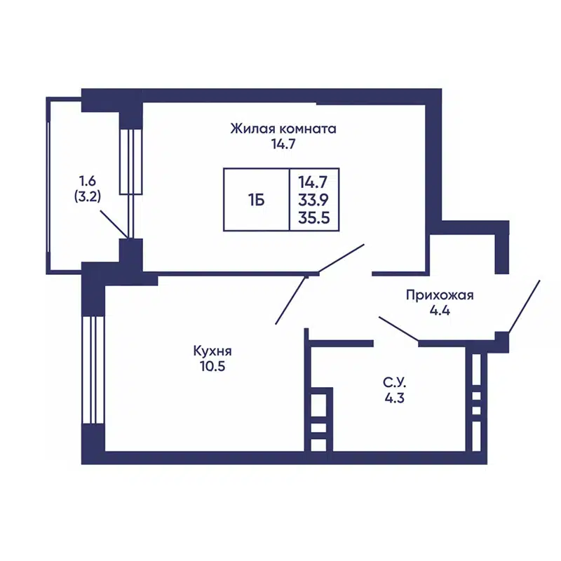  35.5 м² Сподвижники