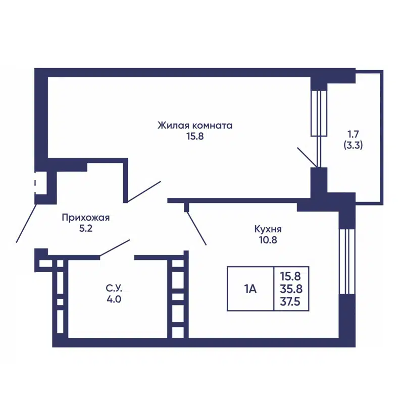  37.5 м² Сподвижники