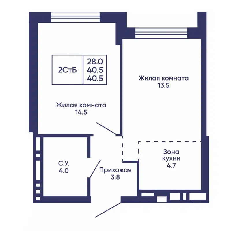  40.5 м² Сподвижники