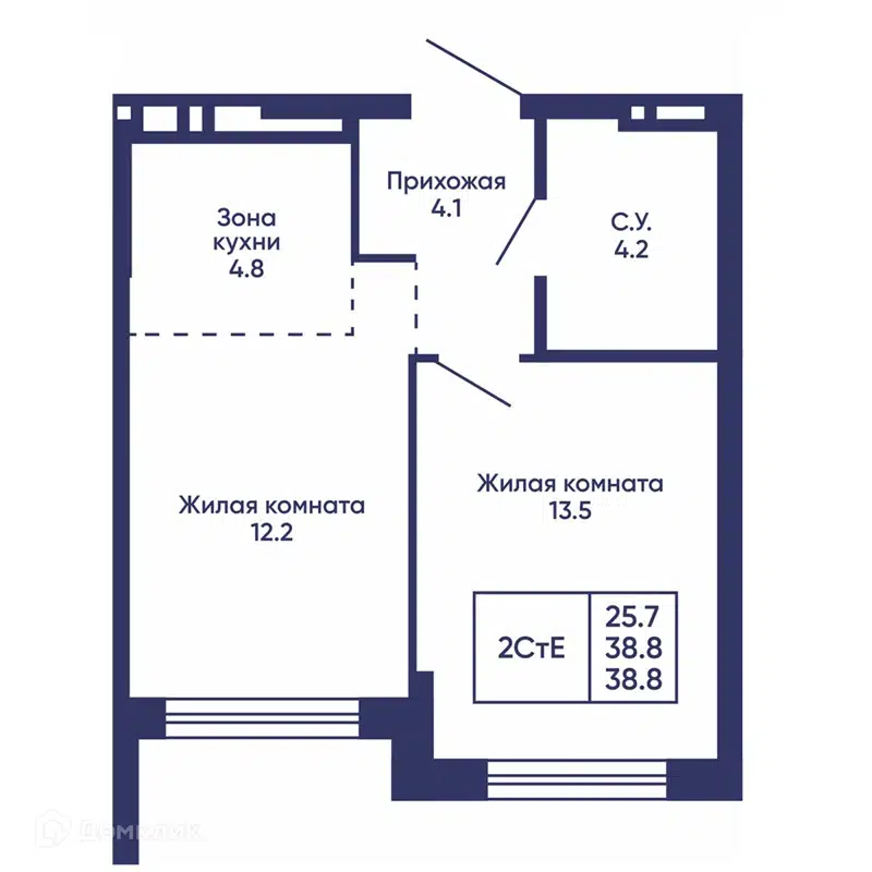  38.8 м² Сподвижники