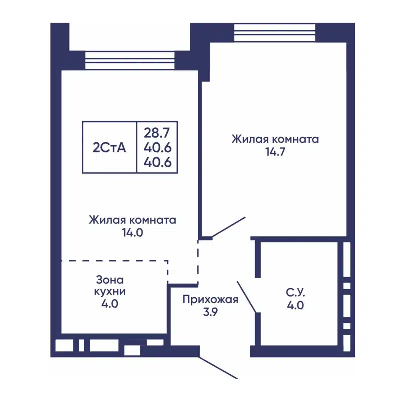  40.6 м² Сподвижники