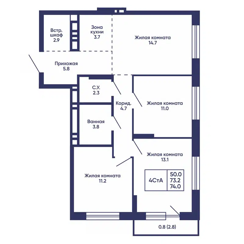  74 м² Сподвижники